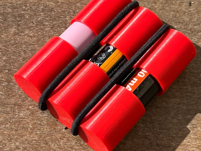 Battery Carrier for three 18650 batteries