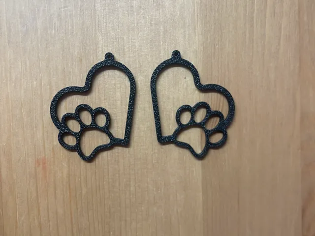 Paw Heart Earrings