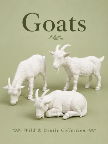 Soporte: Three Goats : Standing, Eating & Sleeping — vista de referencia 2