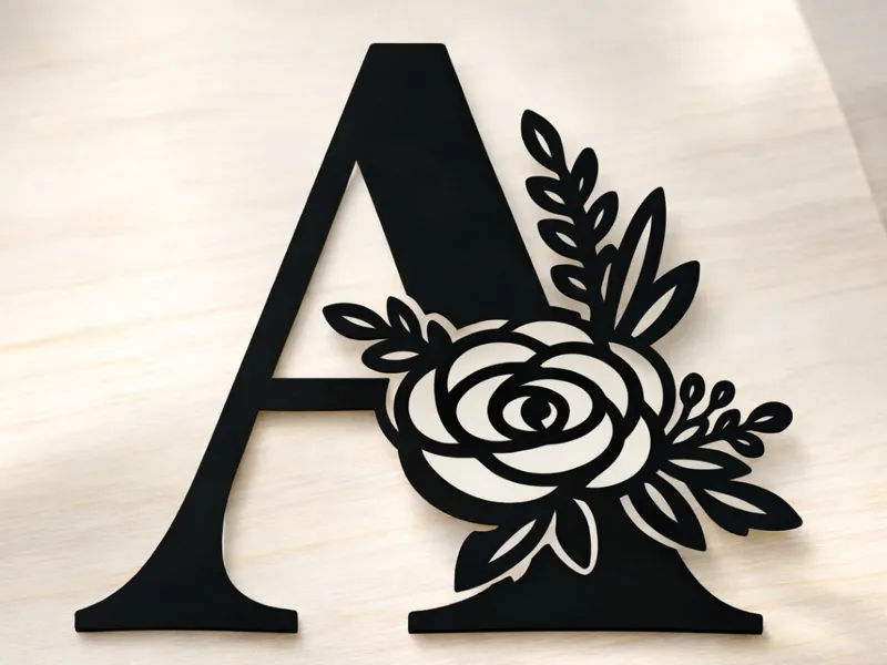 Letter A decoration
