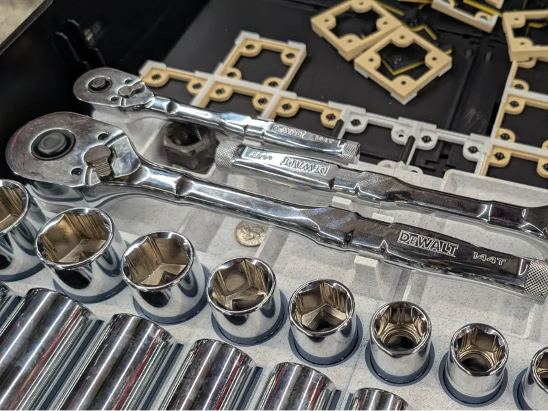 Universal Socket Wrench Holder - Gridfinity