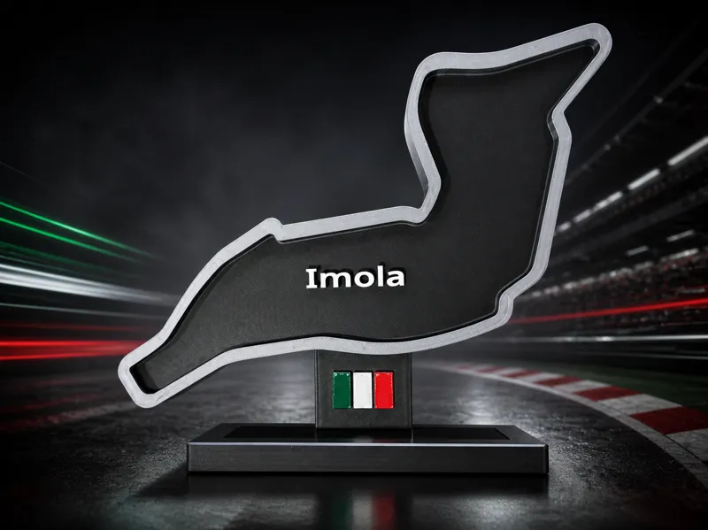 Circuito di Imola (Italia) con basetta