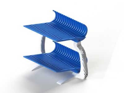 Stylish shoe rack with drainage system