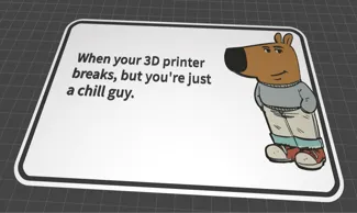 Chill guy sign 