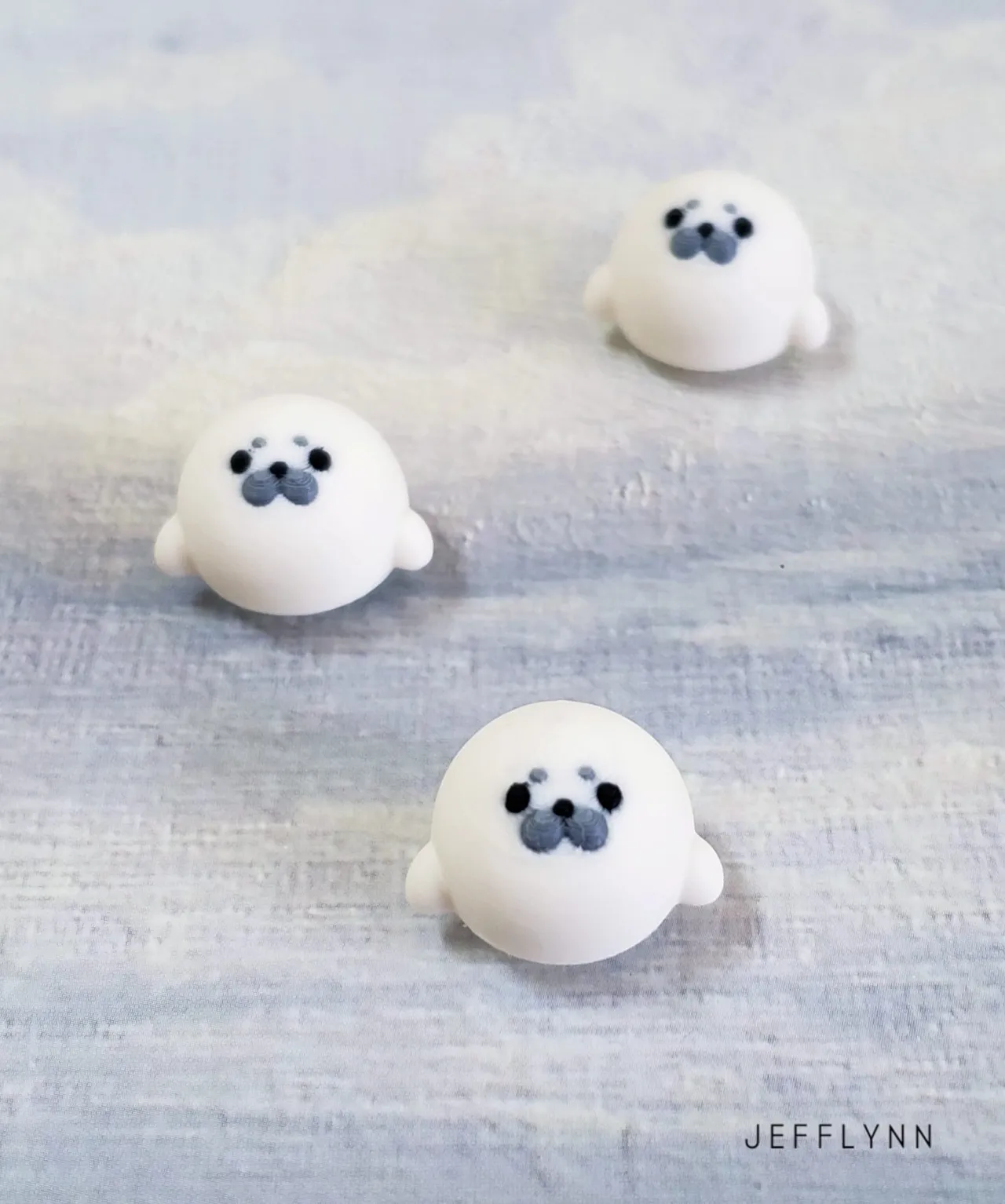 Seal Bun Fidget Keychain (Dim Sum) view 3
