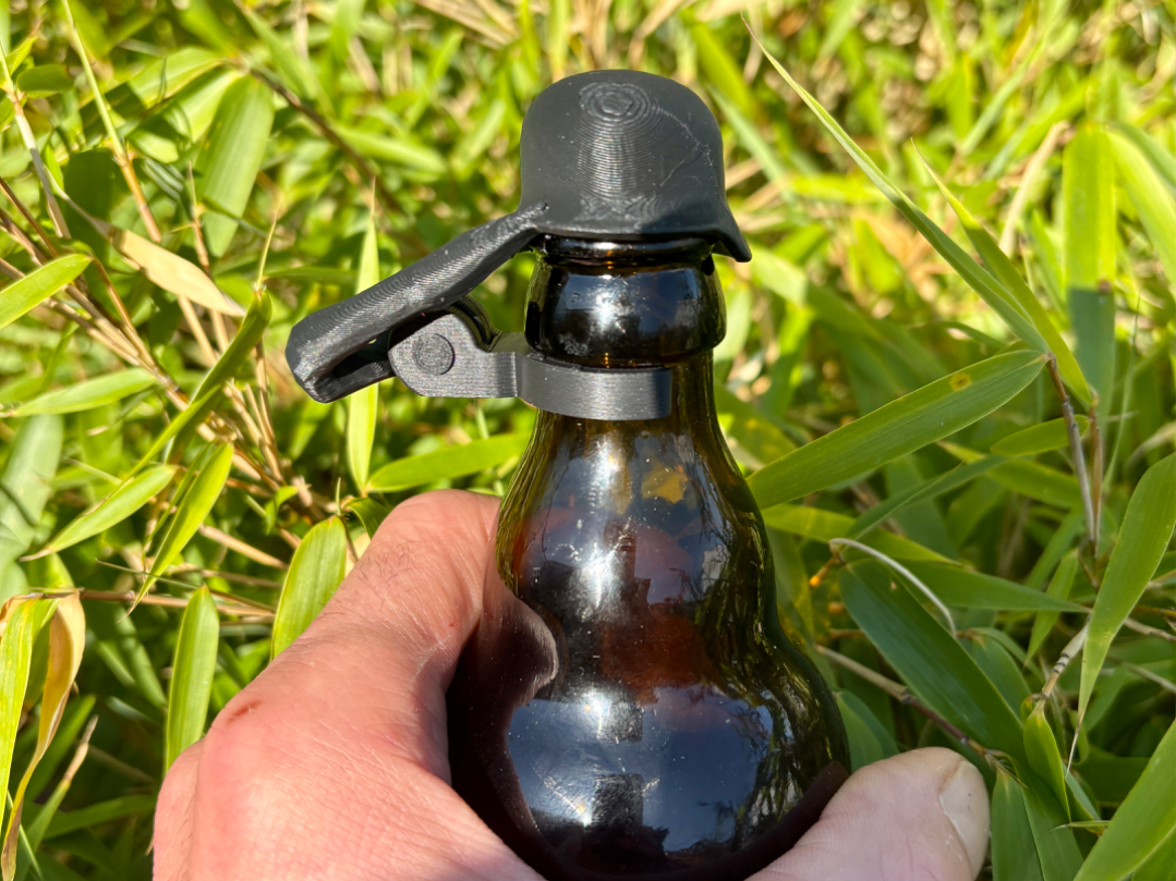 Beer Bottle Helmet with Clip
