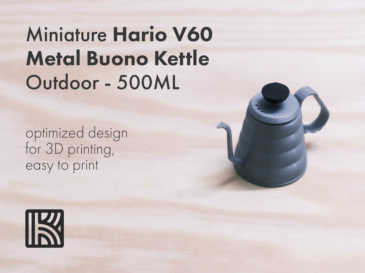 Miniature Hario V60 Metal Buono Kettle Outdoor