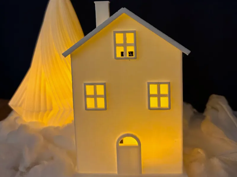 LED candle house
