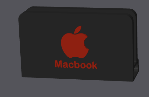 Miniatura 3 do modelo 3D Macbook Docking Station (Multi Versions)