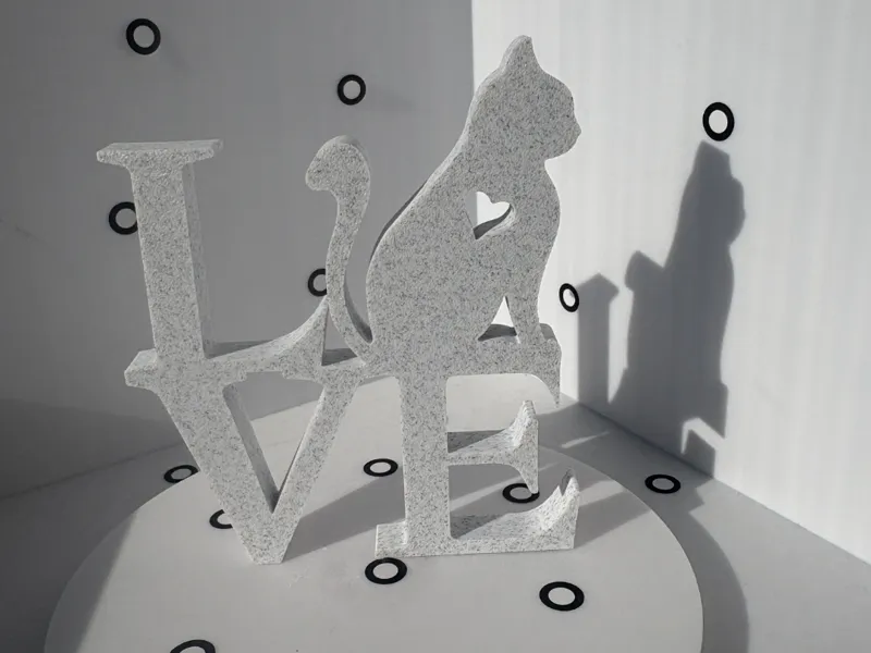 LOVE with Cat Decoration