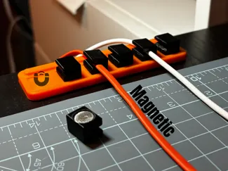 Magnetic Desk USB Cable Organizer and Holder