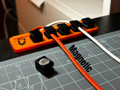 Magnetic Desk USB Cable Organizer and Holder