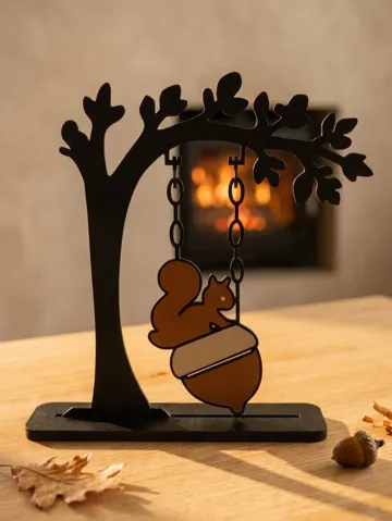 Estante o repisa: Autumn Squirrel Swing Decoration — vista de referencia 2