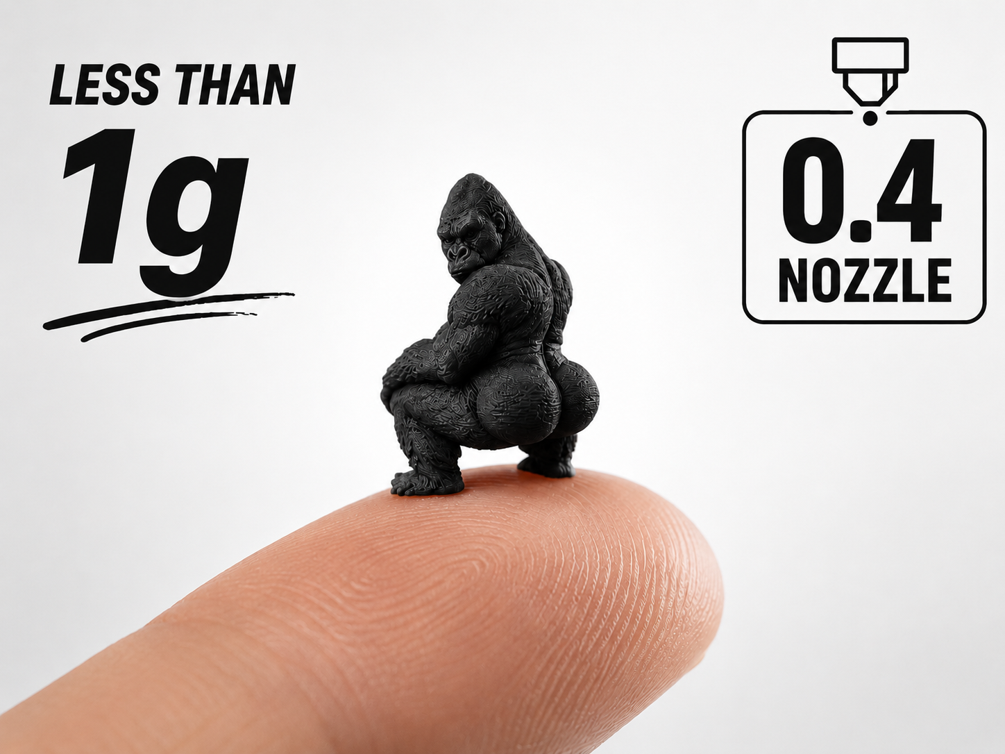 World’s Smallest Twerking Gorilla – 0.4 Nozzle - 1