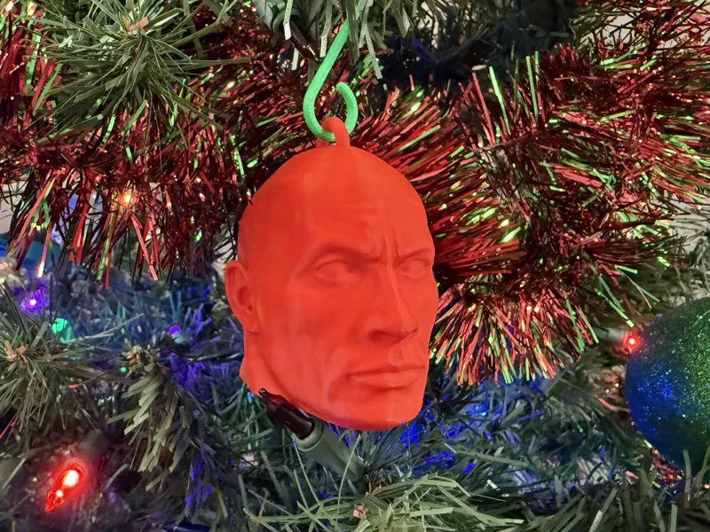 Dwayne The Rock Christmas Ornaments