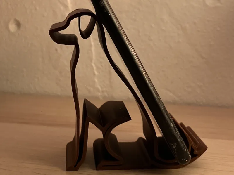 dog stand support téléphone chien