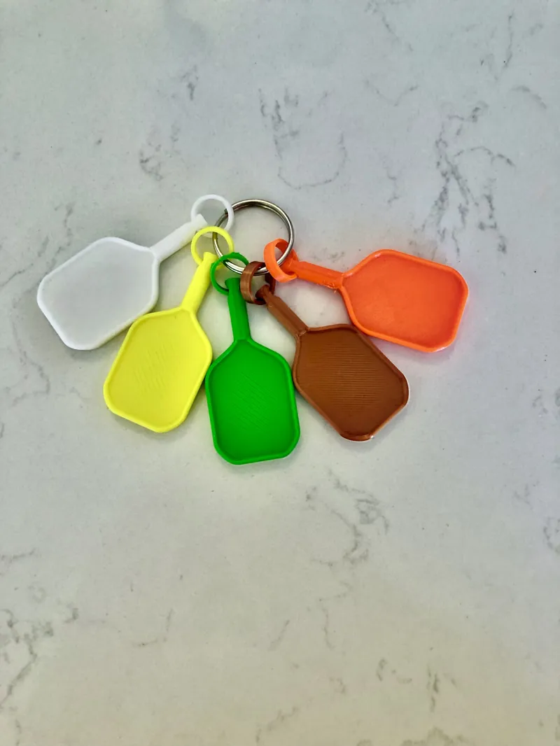 Pickle Ball Paddle Keychain