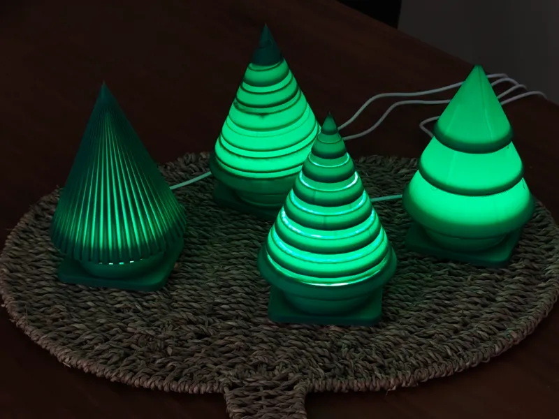 LED-Tannenbäume 4 Motive, Kit 01
