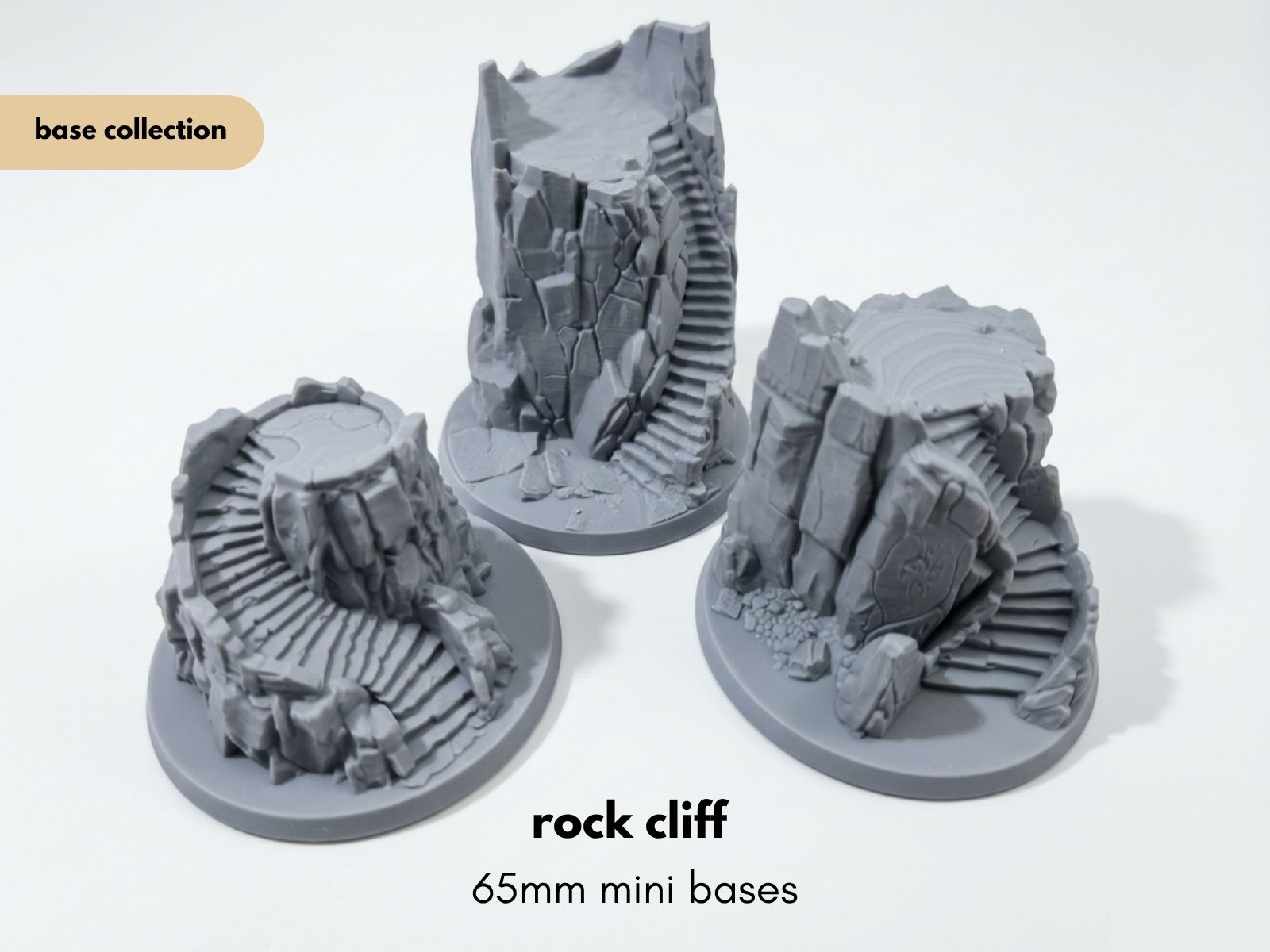Rock Cliff Mini Bases (65mm)