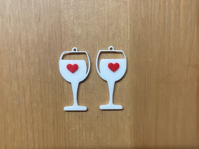 Wine Glass Earrings