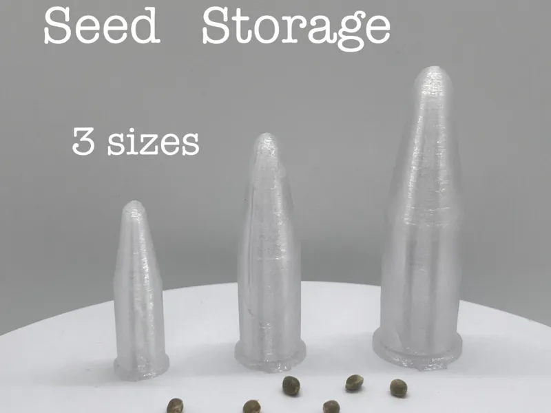 Seeds Storage Holder Tube - Simple Seed Organizer 