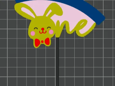 One Cake Topper