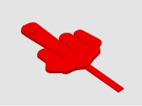 Funny Middle Finger Bookmark