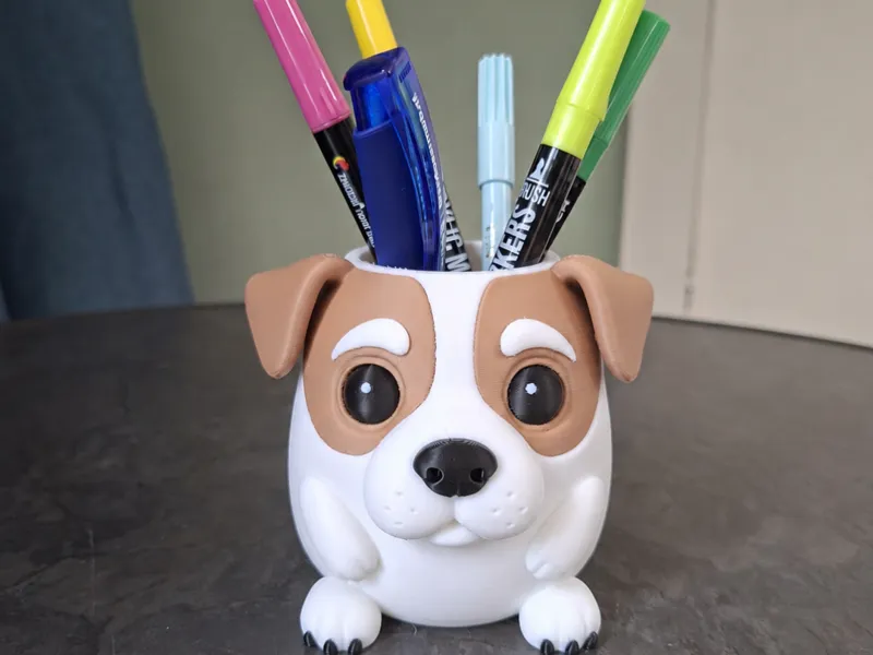 Cute Jack Russell Pen Holder