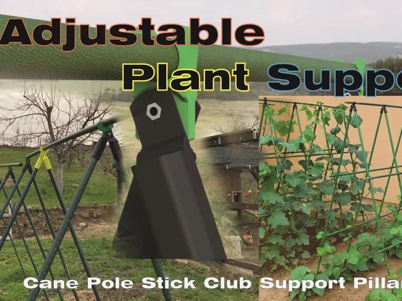 Adjustable plant support (tent constuction)