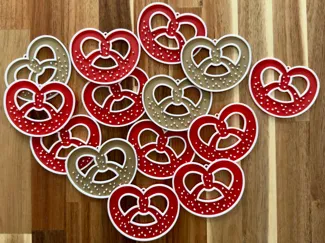 Bretzel/Pretzel Christmas Ornament