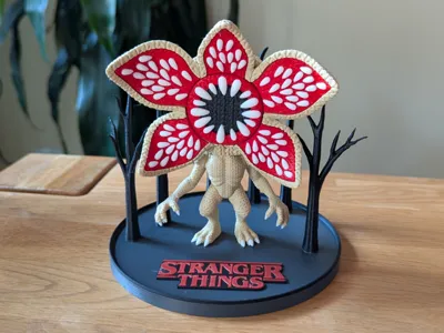 Stranger Things Diorama for Knitted Demogorgon