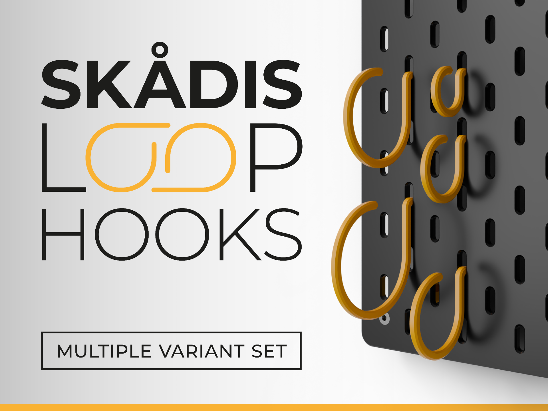 IKEA Skadis Loop Hooks Set (20–60 mm)