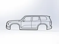 Tableau mural 2D Lexus GX550 — photo 1