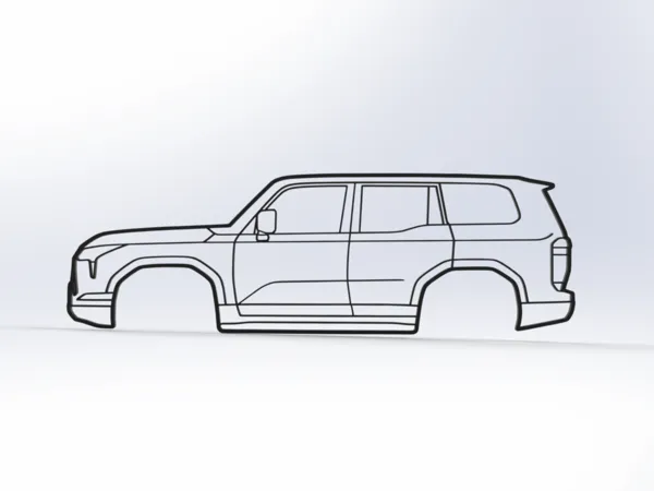 Tableau mural 2D Lexus GX550