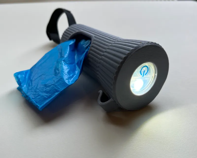Dog Bag Holder with Light