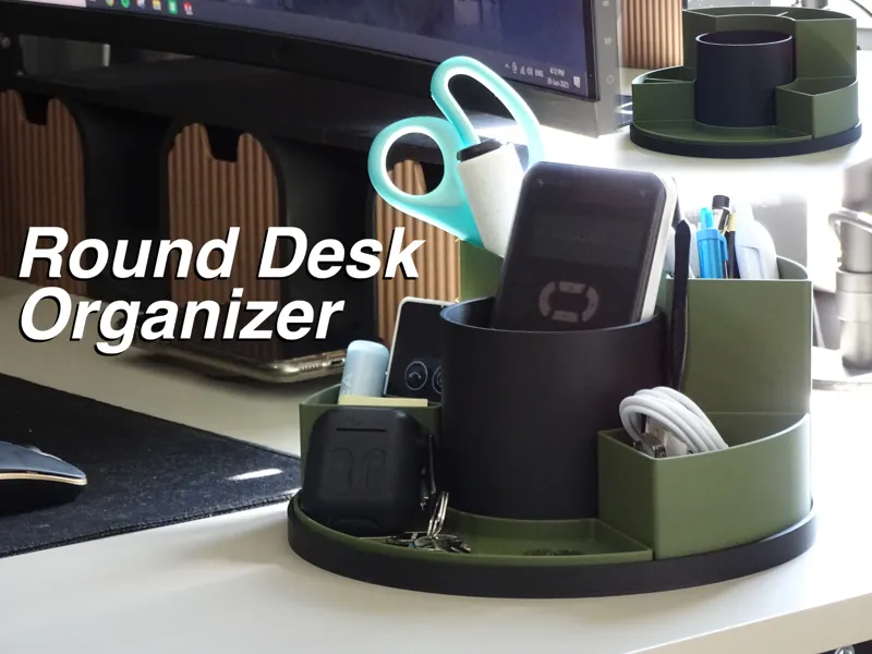 Round Desk Organizer