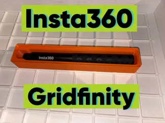 Gridfinity Insta360 Selfie Stick |Box Organizer