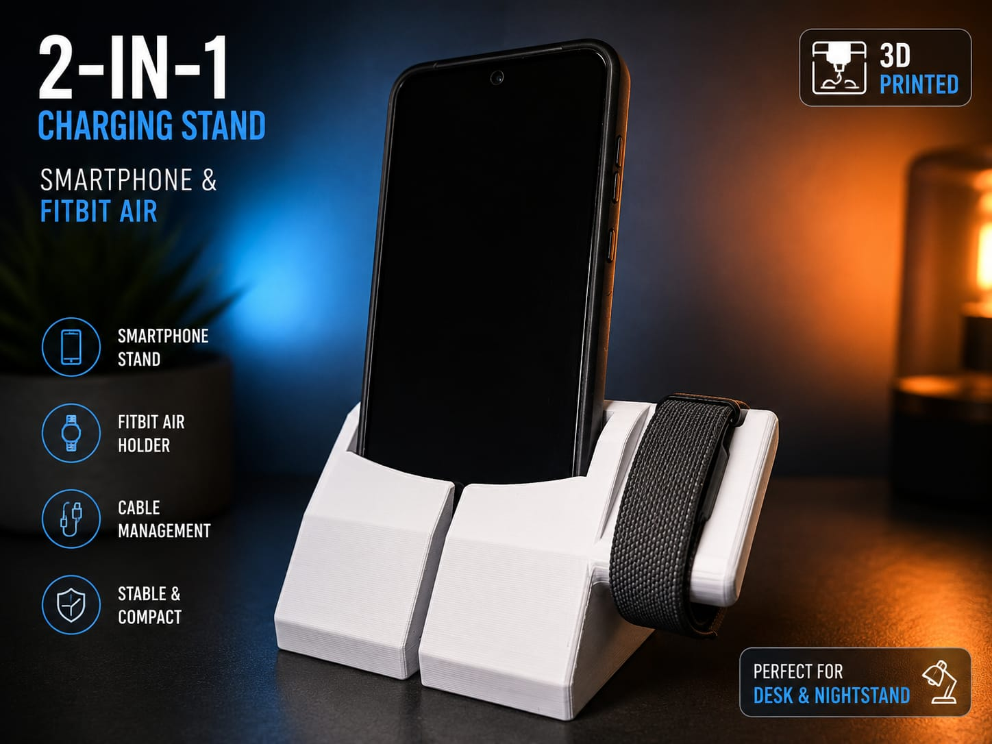 Google Fitbit Air & Smartphone Charging Stand