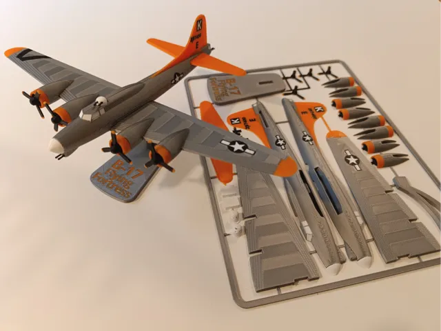 B-17 Flying Fortress Plane Kit Card