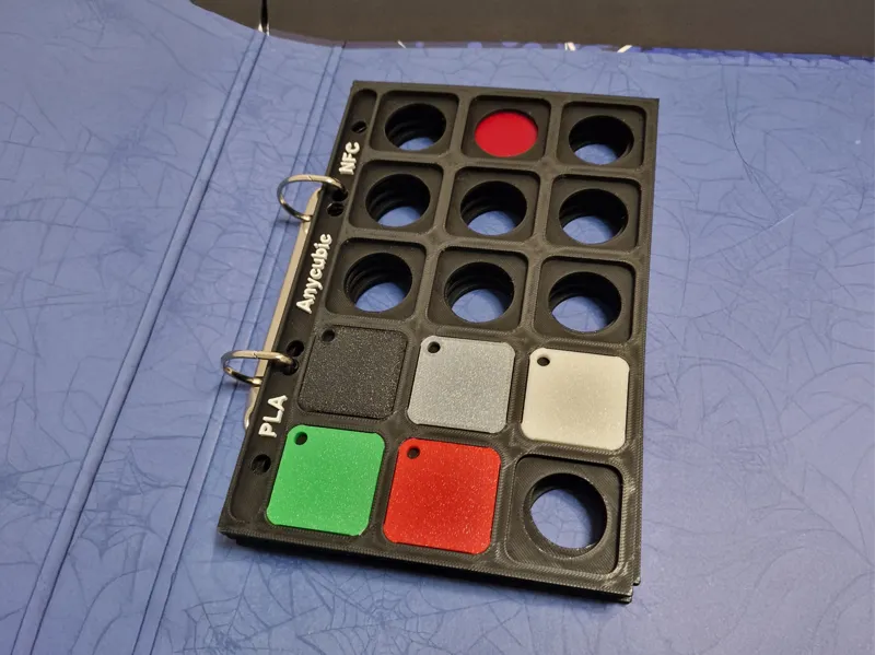 Filamentmuster mit NFC im DIN-A5 Format