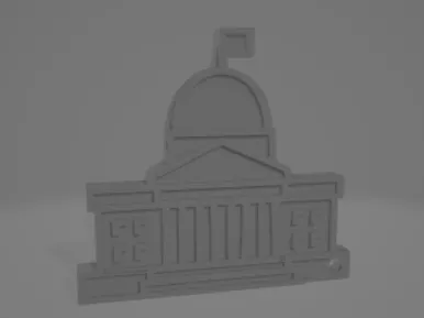US Capitol Keychain