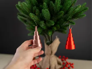 Collapsible Christmas Tree Ornament