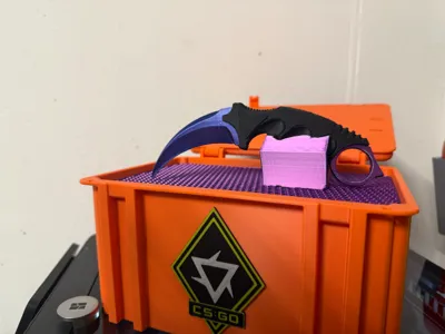 Karambit Knife Holder for CSGO Case by evilTitan - MakerWorld