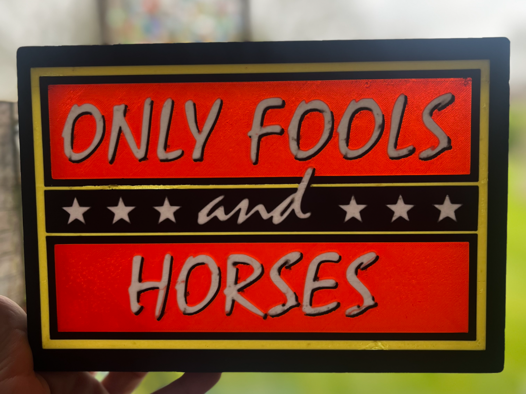 Only Fools and Horses Lightbox -LED Backlit Panel 
