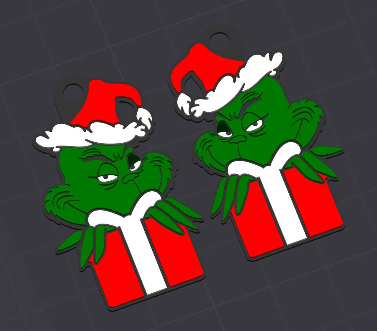 The Grinch Earrings view 2
