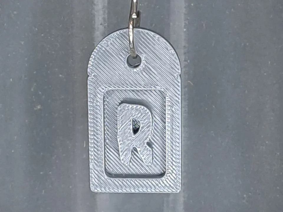 R keychain - Free 3D Print Model - MakerWorld