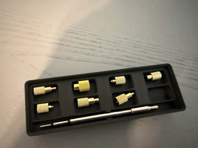 Gridfinity Fnirsi  HS-02 Einschmelzmutter Adapter