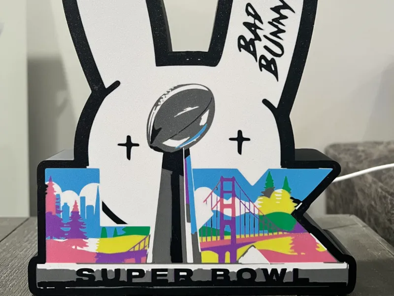 Bad Bunny Super Bowl Lightbox