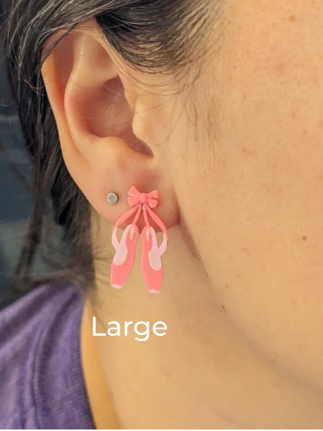 Ballet Pointe Shoe Earrings view 2