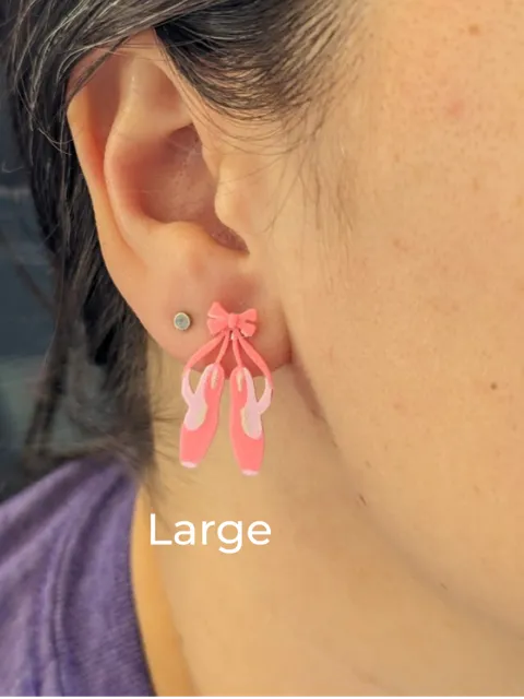 Ballet Pointe Shoe Earrings view 2